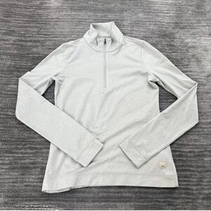 Vuori Half Zip Pullover Salt Heather Size Small